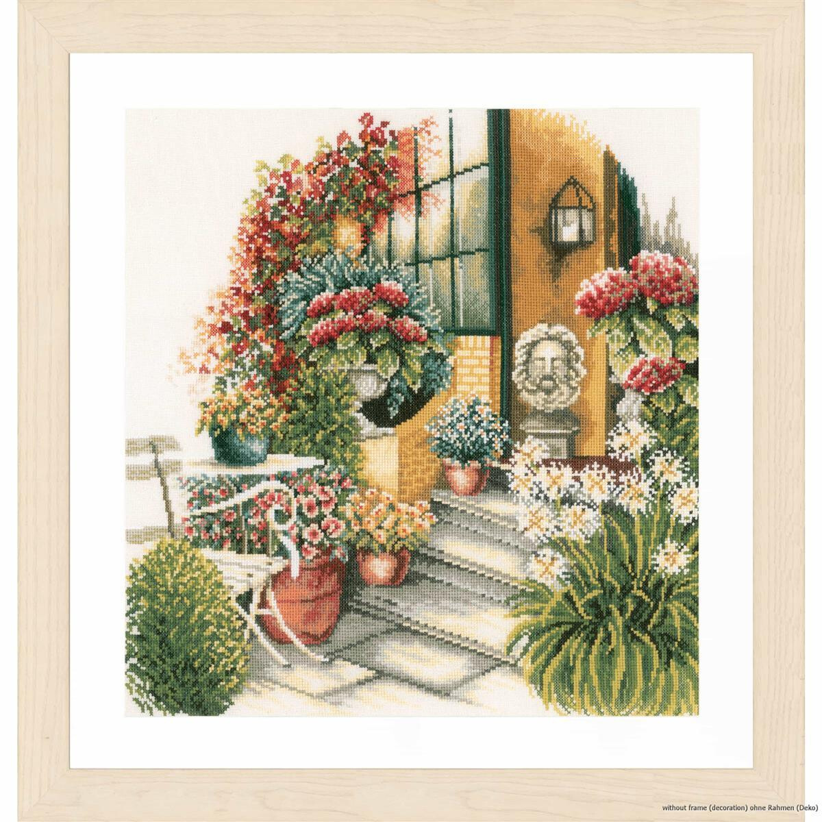 A cross stitch artwork from Lanartes embroidery pack...