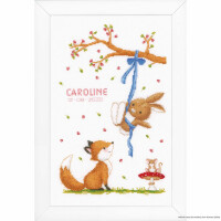Vervaco cross stitch kit "Forest friends II", counted, DIY
