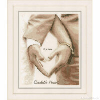 Vervaco cross stitch kit "Heart of the newlyweds", counted, DIY