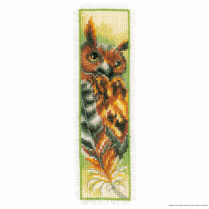 Vervaco Bookmark cross stitch kit "Eagle & owl set of 2", counted, DIY