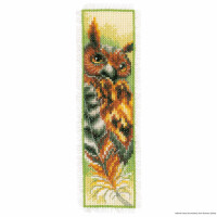 Vervaco Bookmark cross stitch kit "Eagle & owl set of 2", counted, DIY