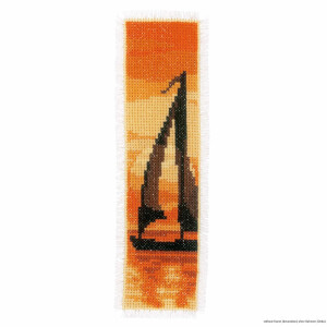 Vervaco Bookmark cross stitch kit "Sailing at sunset...
