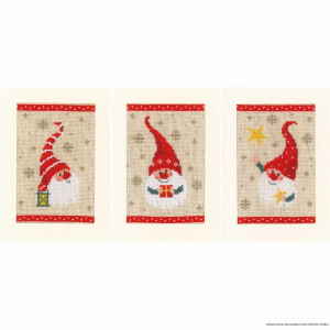 Vervaco Greeting card cross stitch kit "Christmas...