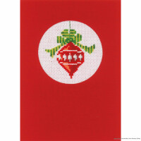 Набор для вышивания крестом поздравительных открыток Vervaco "Рождество 3 шт.", счетная схема