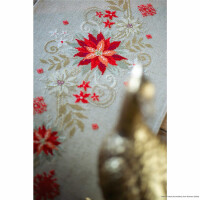 Vervaco table runner cross stitch kit "Christmas", counted, DIY