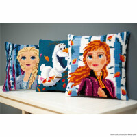 Vervaco cross stitch kit cushion "Disney Frozen 2 Anna", stamped, DIY