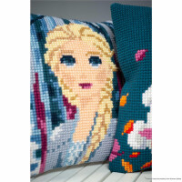 Vervaco cross stitch kit cushion "Disney Frozen 2 Elsa", stamped, DIY
