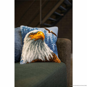 Vervaco cross stitch kit cushion "Eagle",...