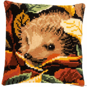 Vervaco cross stitch kit cushion "Hedgehog",...