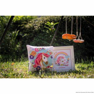Vervaco cross stitch kit cushion "Mother and baby...