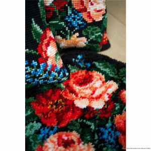 Vervaco cross stitch kit cushion "Roses",...