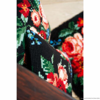 Подушка для вышивания крестом Vervaco "Розы", рисунок предварительно нарисован