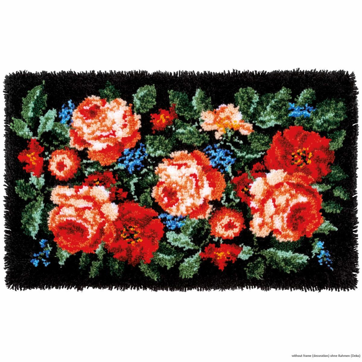 Vervaco Latch hook kit rug "Roses"