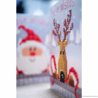 Vervaco Diamond painting kit Greeting card "Santa"