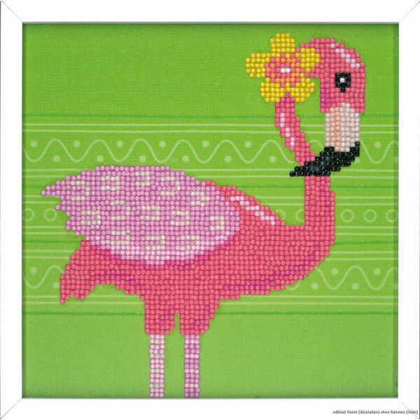 Vervaco Diamond painting kit "Flamingo"