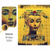 CdA pintura de diamantes engarzada "Nefertari" 48 x 38cm, en059