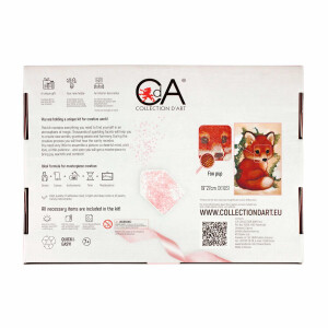 CdA Diamond Embroidery Kit "Fox pup" 19 x 27cm, DE1031