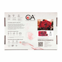 CdA peinture sur diamant serti "Red Rose" 27 x 19cm, de4631