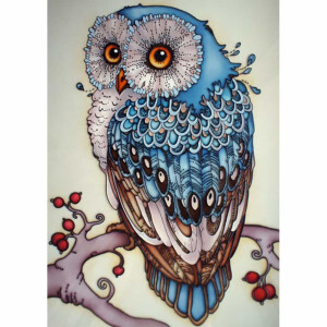 CdA Diamond Embroidery Kit "Owl" 27 x 38cm, DE491