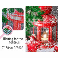 CdA Diamond Embroidery Kit "Waiting for the holidays" 27 x 38cm, DE6008