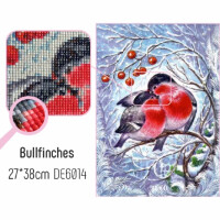 CdA Diamond Embroidery Kit "Bullfinches" 27 x 38cm, DE6014