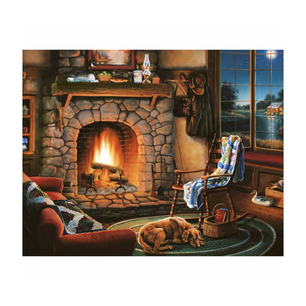 CdA Diamond Painting Set "By the Fireplace" 48...