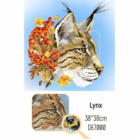 Collection D-Art diamant schildersset "Lynx" 38 x 38cm, de7000