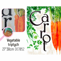 CdA Diamond Embroidery Kit "Vegetable triptych" 27 x 38cm, DE7052