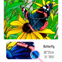 CdA Diamond Embroidery Kit "Butterfly" 38 x 27cm, DE7069