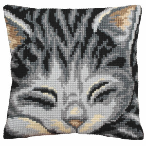 CdA stamped cross stitch kit cushion "Jasmine -...