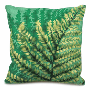 CdA stamped cross stitch kit cushion "Green...