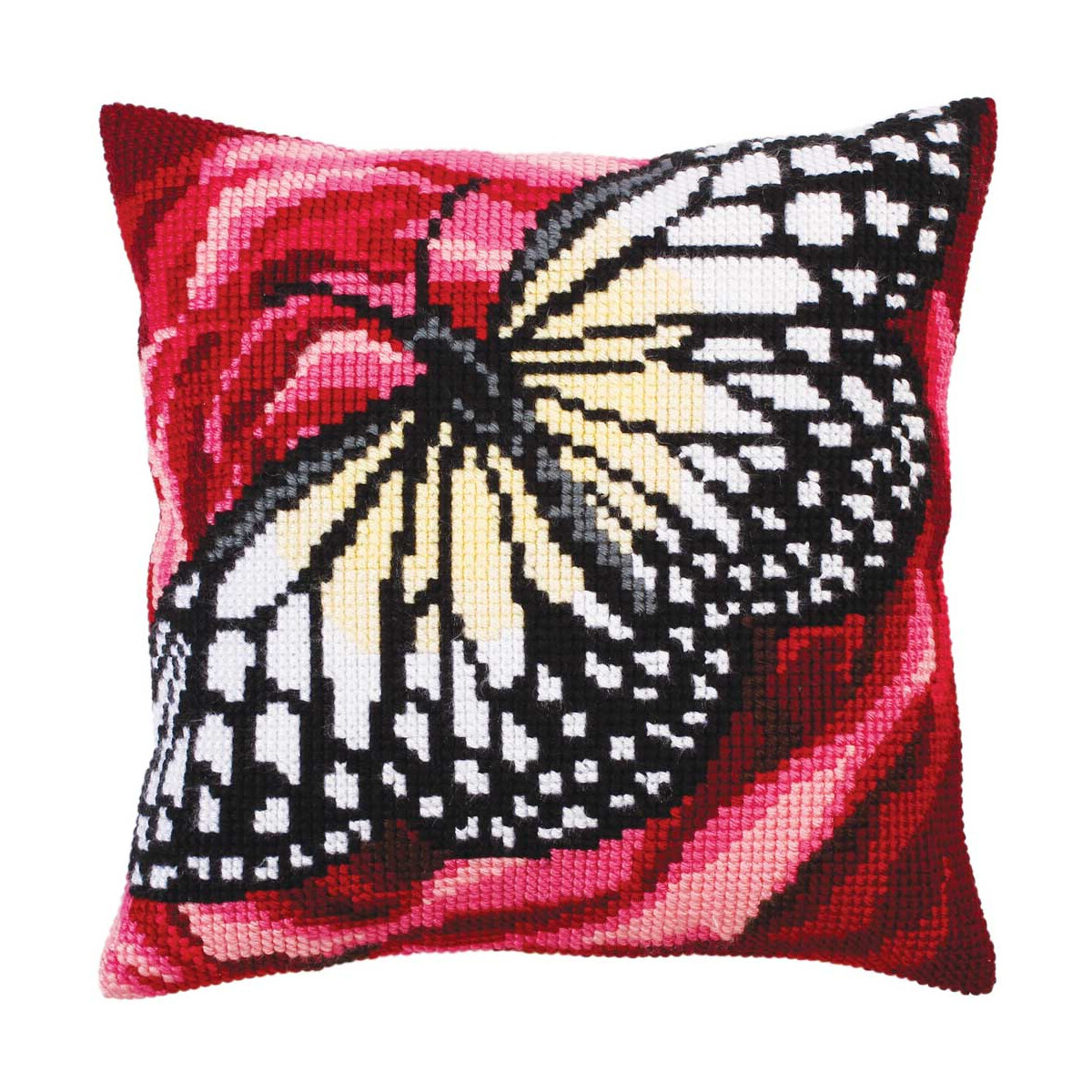 Collection D-Art kruissteekkussen "Butterfly...