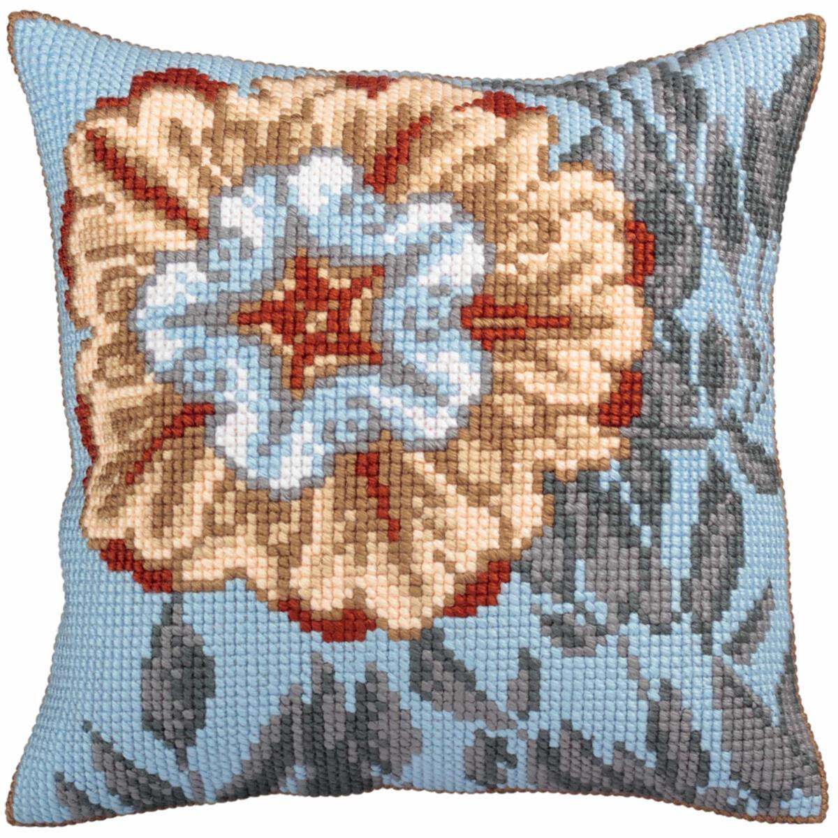 CdA stamped cross stitch kit cushion "Asure...