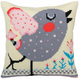 CdA stamped cross stitch kit cushion "Spring...