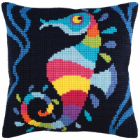 CdA stamped cross stitch kit cushion "Sea mosaic" 5345, 40x40cm, DIY