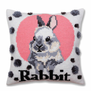 CdA stamped cross stitch kit cushion "Rabbit"...