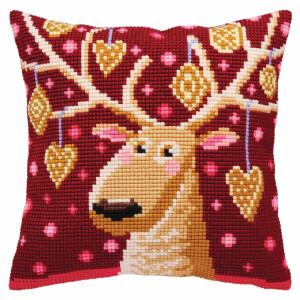 CdA stamped cross stitch kit cushion "Christmas...