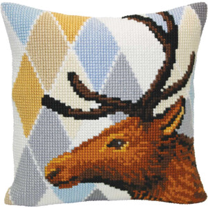 CdA stamped cross stitch kit cushion "Deer"...