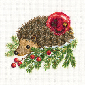RTO counted Cross Stitch Kit "Hedgehog decorating...