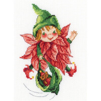 RTO counted Cross Stitch Kit "Christmas elf" C271, 11x18 cm, DIY