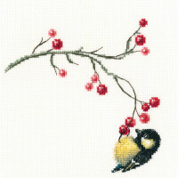 RTO counted Cross Stitch Kit "Autumn berries" C273, 12,5x12,5 cm, DIY
