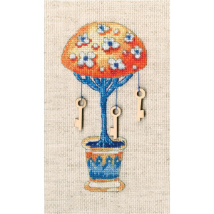 RTO counted Cross Stitch Kit with plywood form...