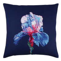 RTO counted Cross Stitch Kit cushion "Proud iris" CU026, 40x40 cm, DIY