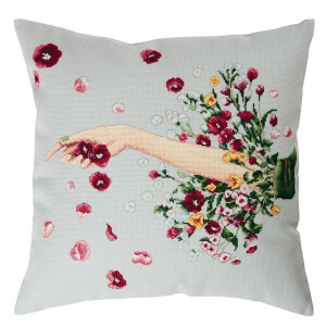 RTO counted Cross Stitch Kit cushion "Let the spring...