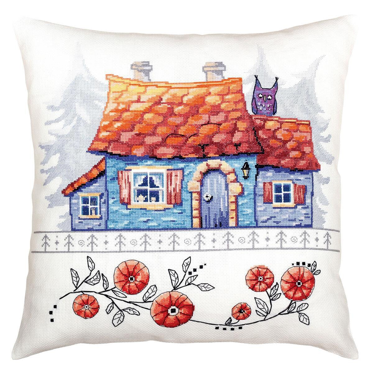 RTO counted Cross Stitch Kit cushion "Lodge in the...
