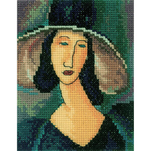 RTO counted Cross Stitch Kit "Portrait of woman in...