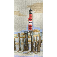 RTO Juego de punto de cruz "Lighthouse" eh358, dibujo para contar, 5,5x10,5 cm