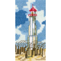 RTO Juego de punto de cruz "Lighthouse" eh362, dibujo para contar, 5,5x10,5 cm