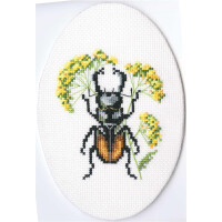 RTO Set punto croce "Beetle" eh366, schema di conteggio, 8x9 cm
