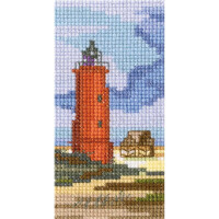RTO counted Cross Stitch Kit "Lighthouse" EH369, 5,5x10,5 cm, DIY